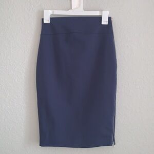 Express High Waisted Zip Side Pencil Skirt